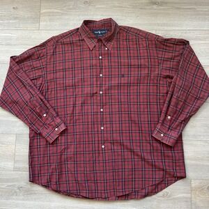 Ralph Lauren Men's Blake 100% Cotton‎ Button Down Long Sleeve Plaid Shirt Sz 2XL